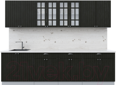 Готовая кухня Интерлиния Берес 2.8А - фото