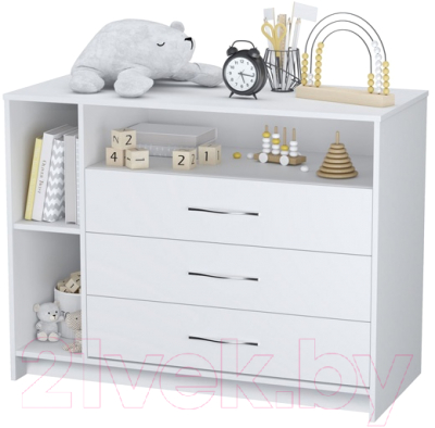 Комод пеленальный Polini Kids Simple 2110 / 0002322.9 (белый)