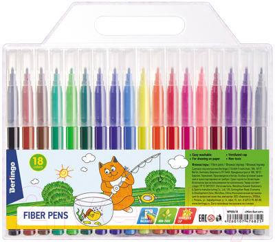 Фломастеры Berlingo Жил-был кот / WP00618 - фото