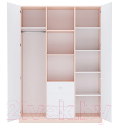 Шкаф Polini Kids Simple трехсекционный / 0001632.161