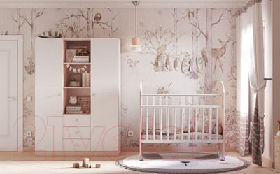 Шкаф Polini Kids Simple трехсекционный / 0001632.161