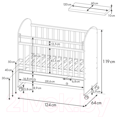 Детская кроватка Фея 701 / 0002549.9