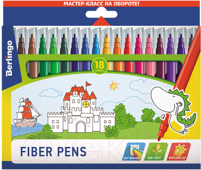 Фломастеры Berlingo Замки / WP00218 - фото