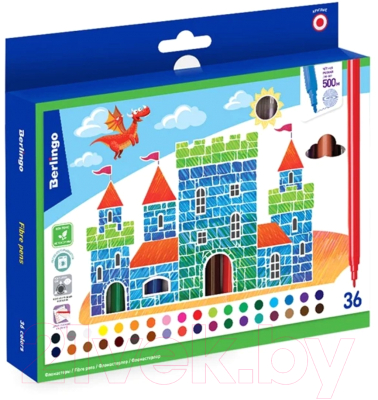 Фломастеры Berlingo Замки / WP00236 - фото