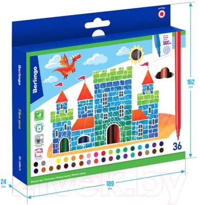 Фломастеры Berlingo Замки / WP00236