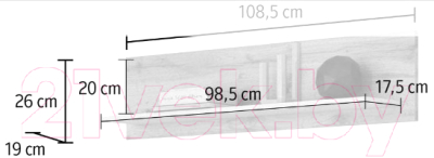 Полка Involux Илва 164P001