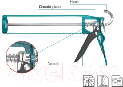 Пистолет для герметика TOTAL THT21309