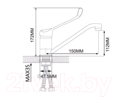 Смеситель Ekko E45054