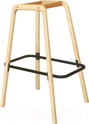 Стул барный Sheffilton SHT-ST36/S94 (ванильный крем/прозрачный лак/черный муар)