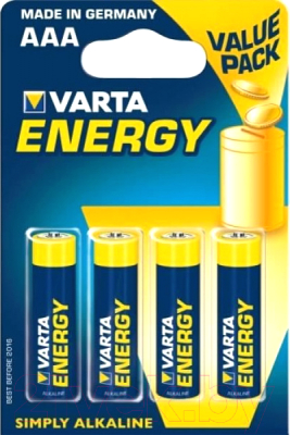 Комплект батареек Varta Energy LR03 / 4103 229 414 - фото