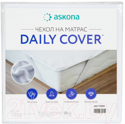 Наматрасник защитный Askona Daily Cover 160x200