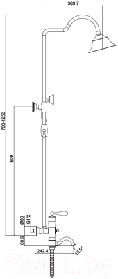 Душевая система Maxonor Pure Life MN2476-7