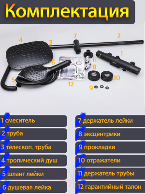 Душевая система Maxonor Pure Life MN2487-7