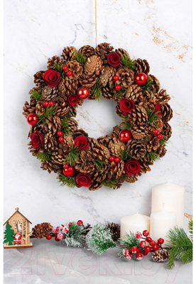 Венок Elan Gallery Санта / 450093