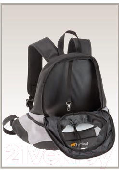 Рюкзак-переноска Ferplast Kangoo L / 85748321 (серый)