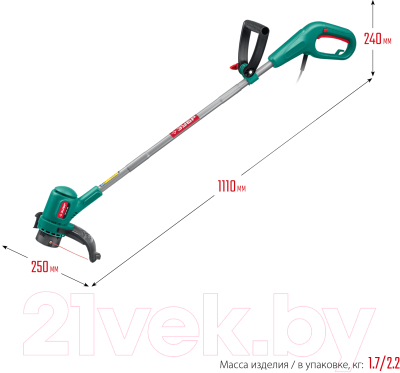 Триммер электрический Зубр ТСН-26-400