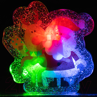 Наклейка на окно Волшебная страна Дед Мороз светящийся / 103169