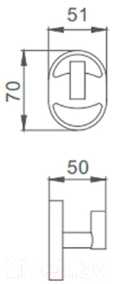 Крючок для ванной Ekko E1905-1