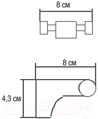 Крючок для ванной Ekko E3405-2