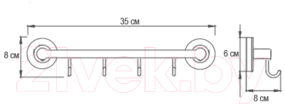 Крючок для ванной Ekko E3116-4