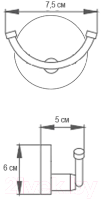 Крючок для ванной Ekko E3605-2