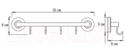 Крючок для ванной Ekko E3716-4