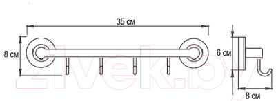 Крючок для ванной Ekko E3816-4