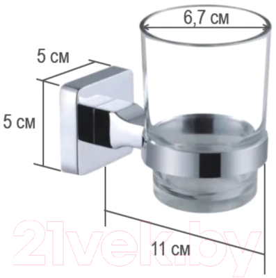 Стакан для зубной щетки и пасты Ekko E3306