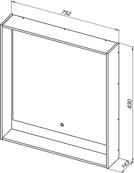 Зеркало Aquanet Милан 80 LED / 306384