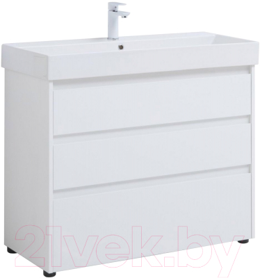 Тумба под умывальник Aquanet Nova Lite 100 / 302478 - фото