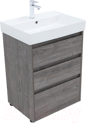 Тумба под умывальник Aquanet Nova Lite 60 / 302470 (дуб рошелье)