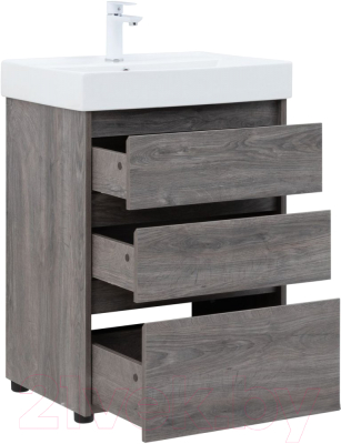 Тумба под умывальник Aquanet Nova Lite 60 / 302470 (дуб рошелье)