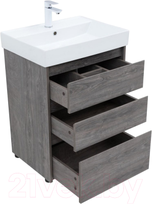 Тумба под умывальник Aquanet Nova Lite 60 / 302470 (дуб рошелье)