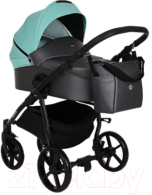 Детская универсальная коляска Tutis Novo 2 в 1 / 1142236 (Antracite Metalic/Mint) - фото