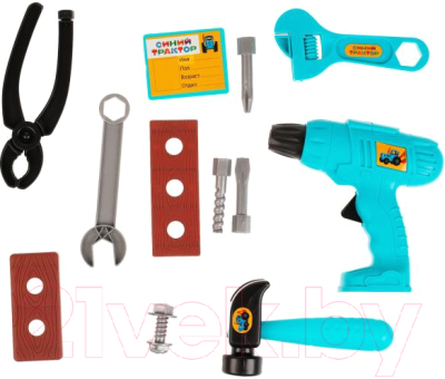 Набор инструментов игрушечный Играем вместе Синий трактор / 1703K161-R - фото