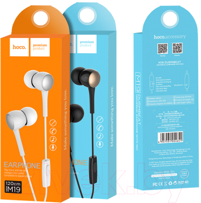 Наушники-гарнитура Hoco M19 Drumbeat Universal