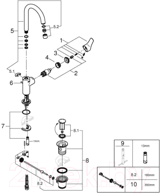 Смеситель GROHE Eurosmart L-Size 23537003