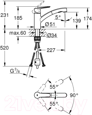 Смеситель GROHE Start 30307001