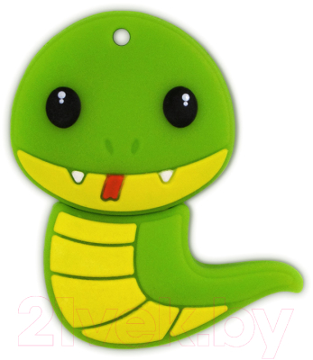 Usb flash накопитель Mirex Snake Green 16GB (13600-KIDSNG16) - фото