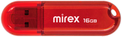 Usb flash накопитель Mirex Candy Red 16GB (13600-FMUCAR16) - фото