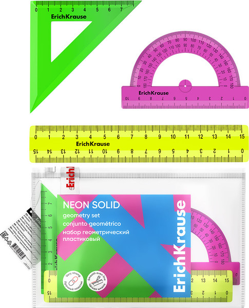 Набор для черчения Erich Krause Neon Solid / 57928