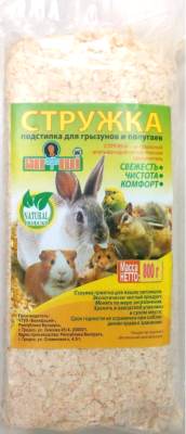 Опилки для птиц и грызунов Бонифаций Стружка / БН12 - фото