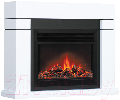 Каминокомплект Смолком Lindos MB/JUP/SYM26 + Moonblaze Deluxe-s BL LT (бьянко белый)