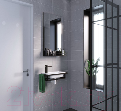 Консоль для ванной Grossman Метрис 105003 (черный)