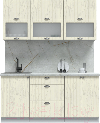 Готовая кухня Интерлиния Берес 1.7Б - фото