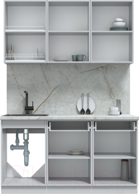 Готовая кухня Интерлиния Берес 1.5Б