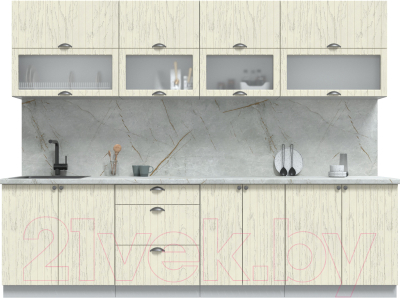 Готовая кухня Интерлиния Берес 2.8Б - фото