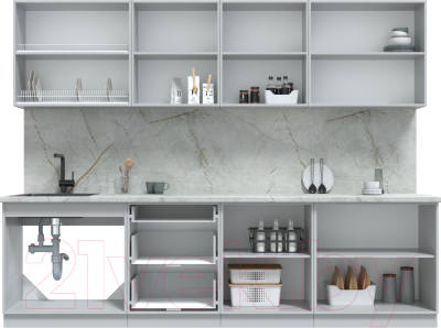 Готовая кухня Интерлиния Берес 2.8Б