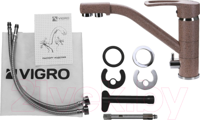 Смеситель Vigro VG905 (терракотовый)