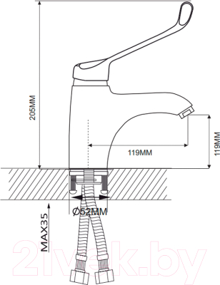 Смеситель Ekko E10054